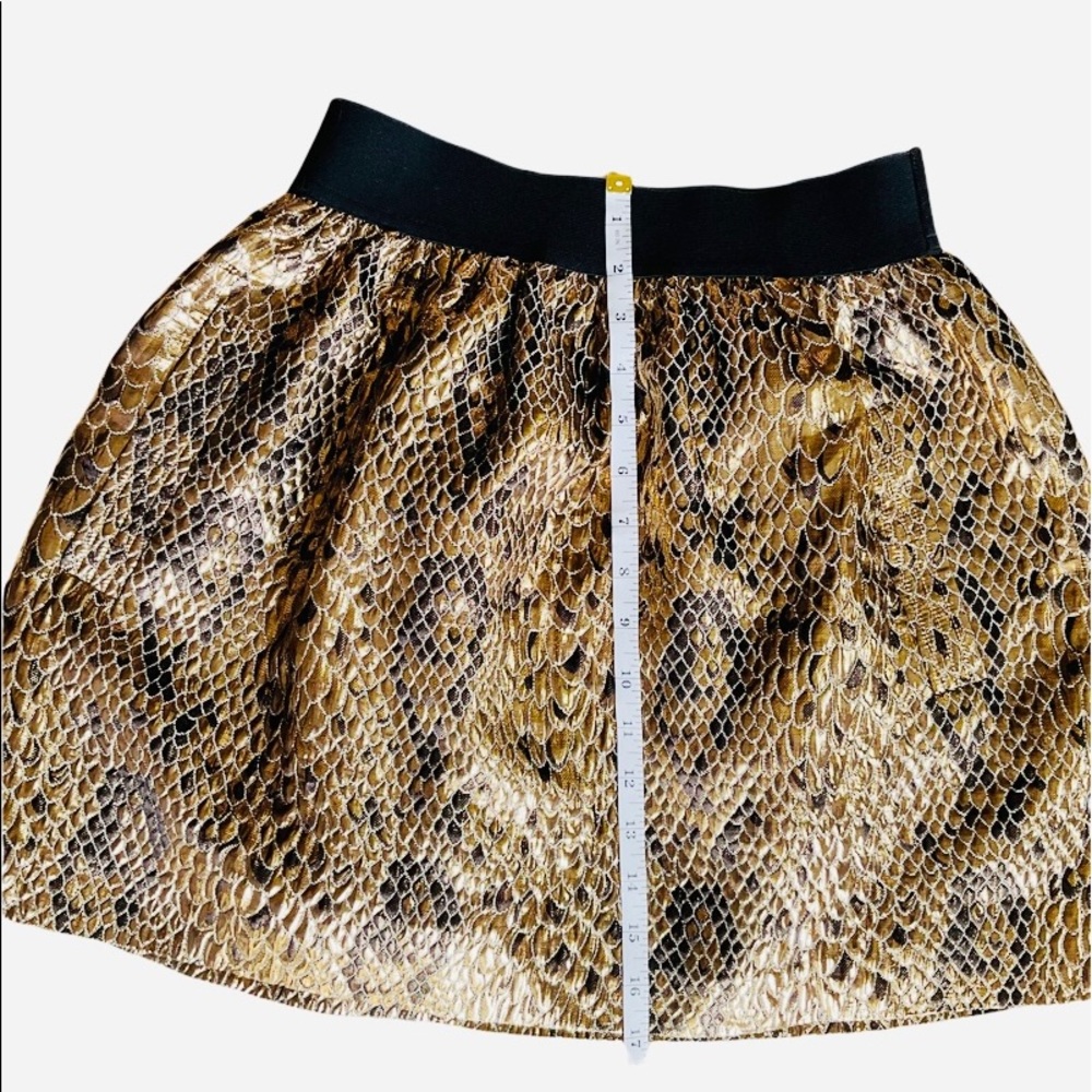 Body by Victoria metallic snakeskin print skirt XS - Picture 2 of 4